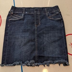 Liverpool Pull On Denim Skirt
